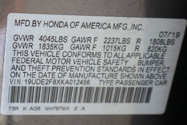 2019 Acura ILX Base