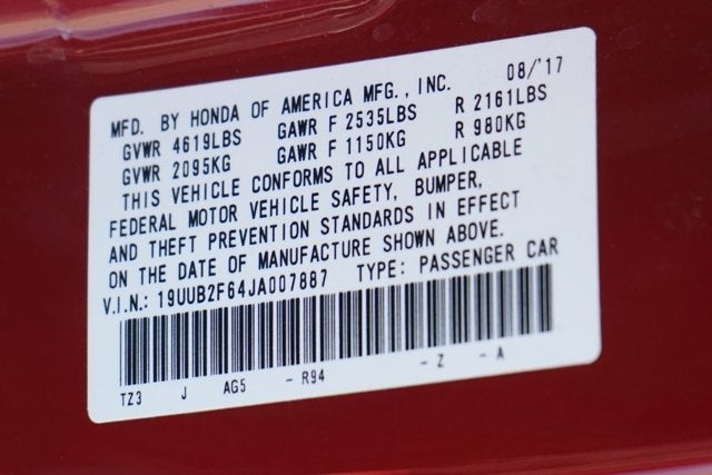 2018 Acura TLX 3.5L V6