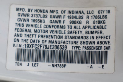 2018 Honda Civic EX