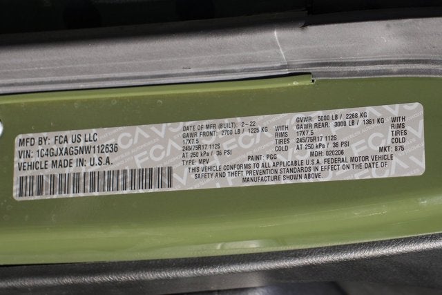 2022 Jeep Wrangler Sport S