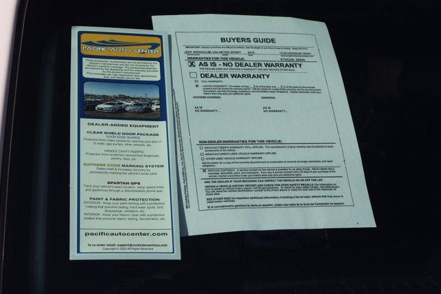 2018 Jeep WRANGLER UNLIMITED Sport S
