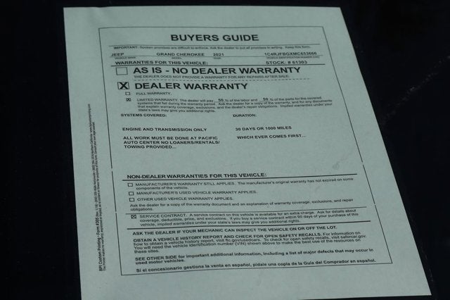 2021 Jeep GRAND CHEROKEE 80th Anniversary