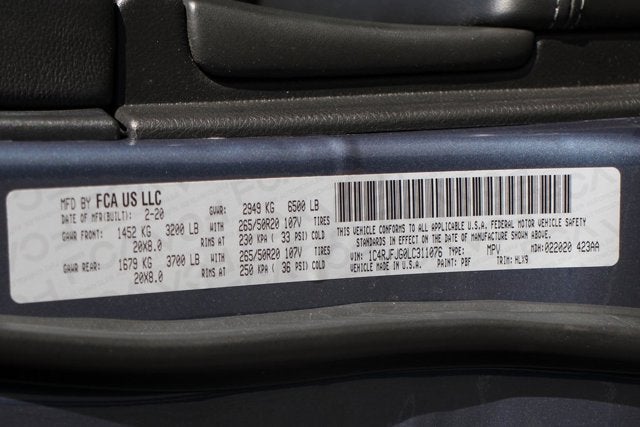 2020 Jeep Grand Cherokee Summit