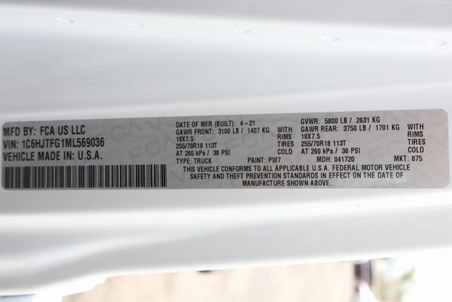 2021 Jeep Gladiator Overland