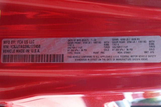 2022 Jeep Gladiator Sport