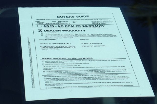 2023 RAM 1500 Classic Tradesman