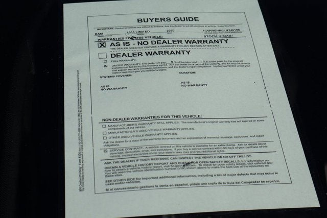 2020 RAM 1500 Limited