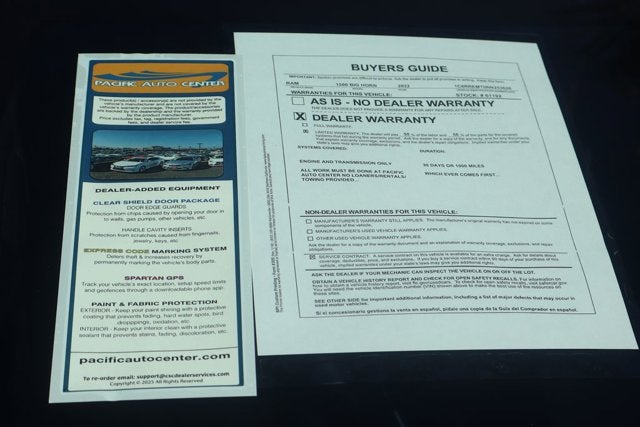 2022 RAM 1500 Big Horn/Lone Star