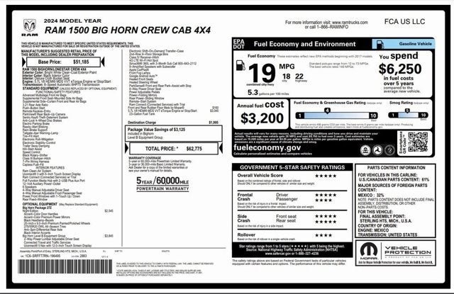 2024 RAM 1500 Big Horn/Lone Star
