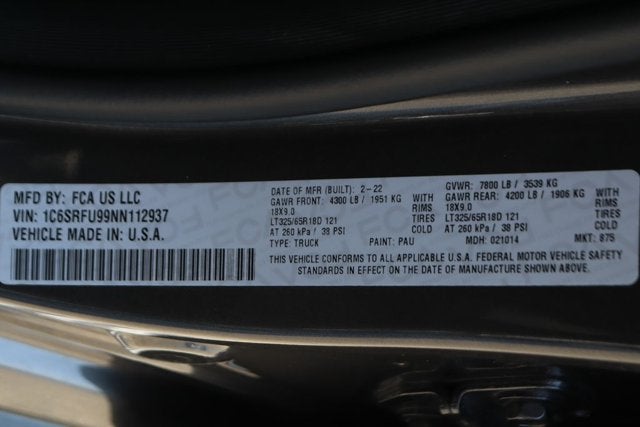 2022 RAM 1500 TRX