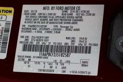 2018 Ford MUSTANG GT Premium