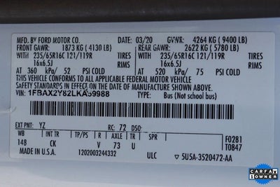 2020 Ford Transit-350 XLT