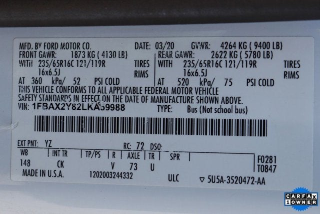 2020 Ford Transit-350 XLT