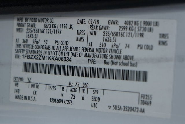 2019 Ford Transit-350 XLT