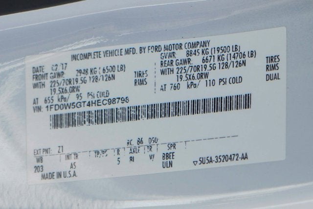 2017 Ford F-550SD XL