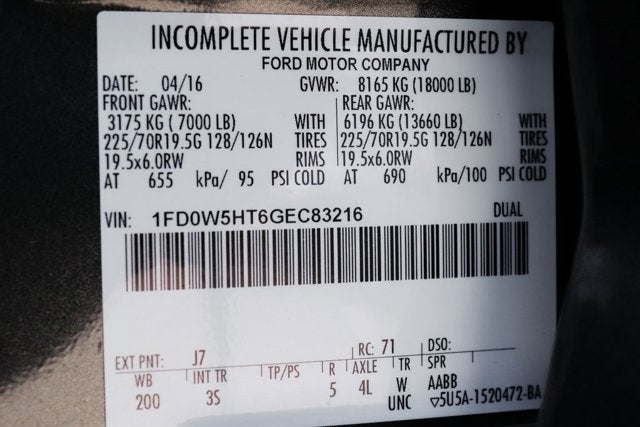 2016 Ford F-550SD XLT