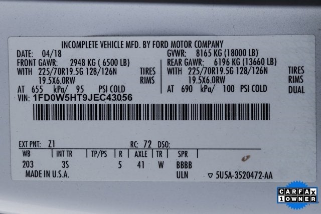 2018 Ford F-550SD XLT