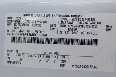 2021 Ford Super Duty F-350 SRW XL