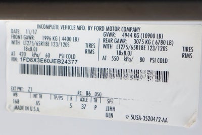 2018 Ford Super Duty F-350 SRW XL