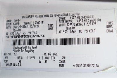 2015 Ford E-450SD Base