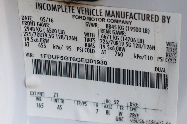 2016 Ford F-550 Regular Duty Chassis