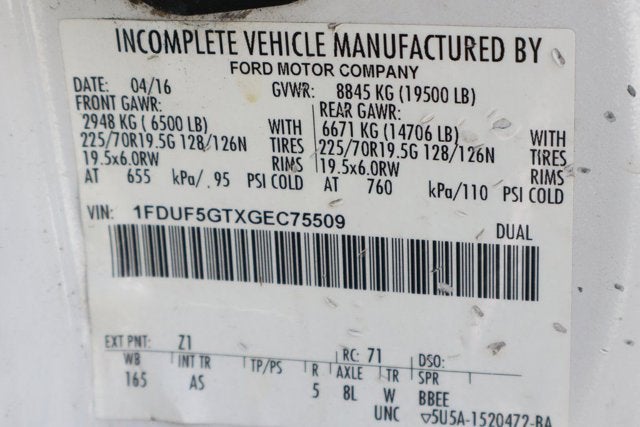 2016 Ford F-550SD XL