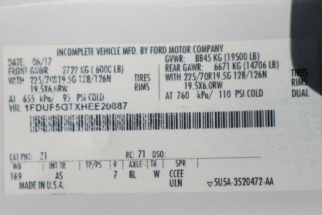 2017 Ford F-550SD XL