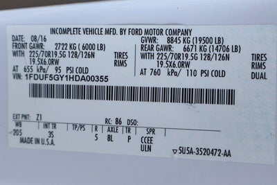 2017 Ford F-550SD XLT