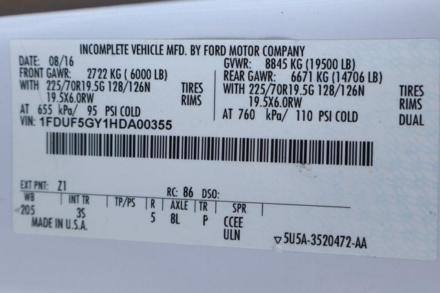 2017 Ford F-550SD XLT