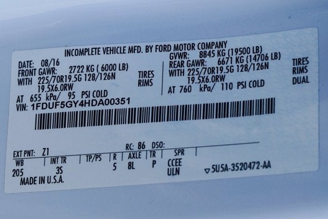 2017 Ford Super Duty F-550 DRW XLT