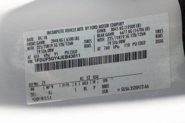 2018 Ford F-550SD XL