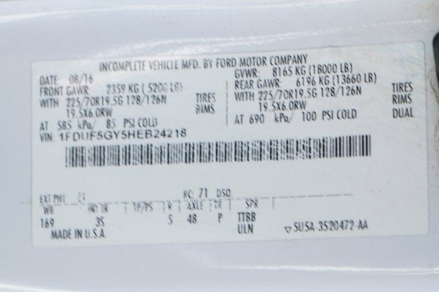 2017 Ford F-550SD XLT