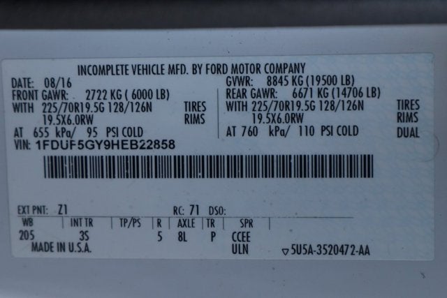 2017 Ford F-550SD XLT