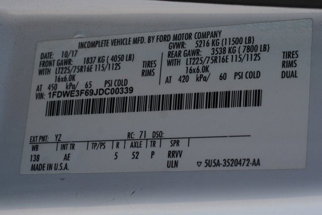 2018 Ford E-350SD Base