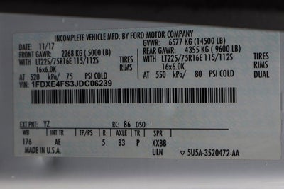 2018 Ford E-450SD Base