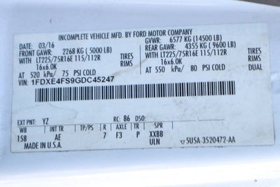 2016 Ford E-450SD Base