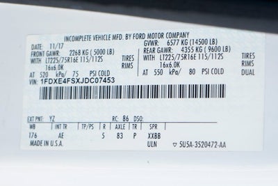 2018 Ford E-450SD Base