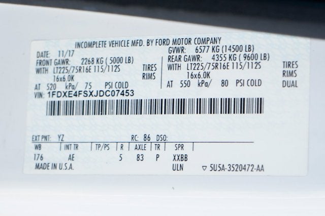 2018 Ford E-450SD Base