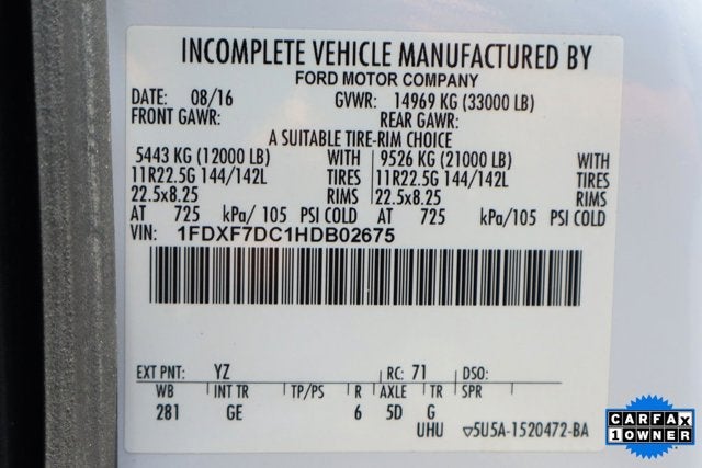 2017 Ford F-750SD Base