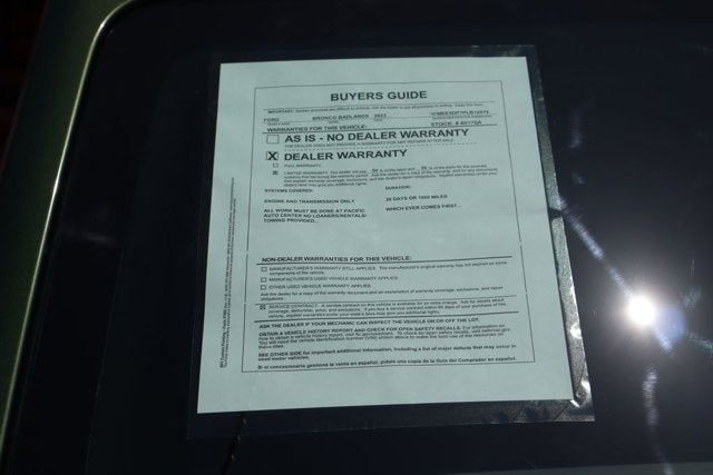 2023 Ford Bronco Badlands