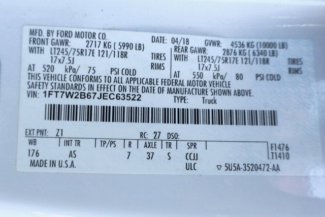 2018 Ford F-250SD XL