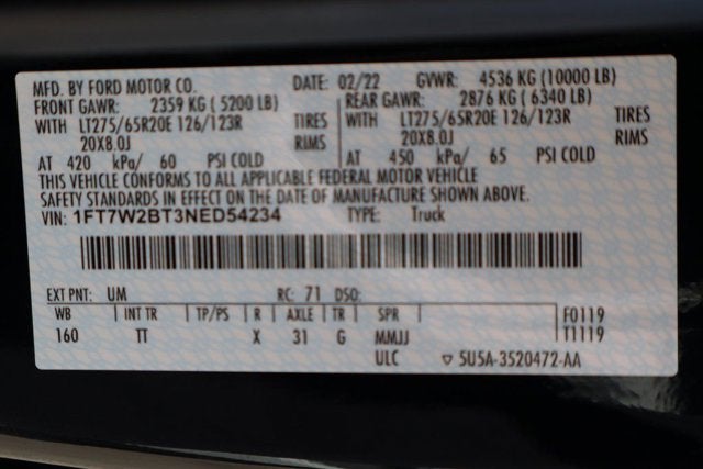 2022 Ford F-250SD Limited