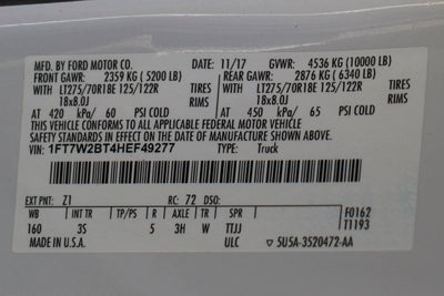 2017 Ford F-250SD XLT