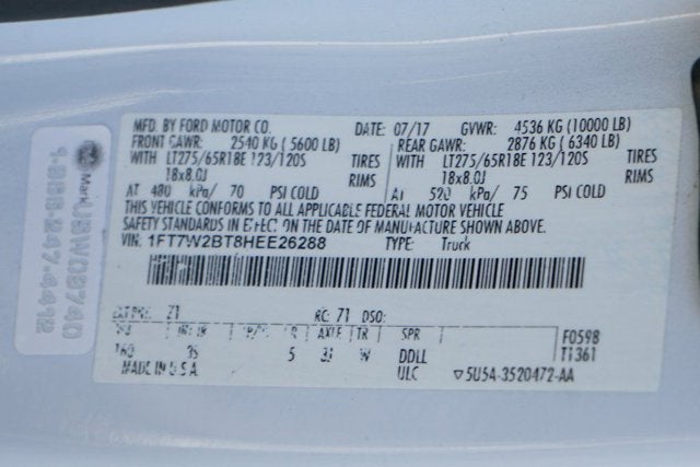 2017 Ford F-250SD XLT