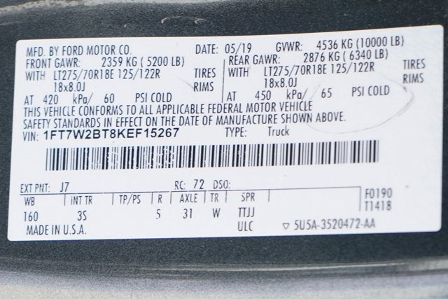 2019 Ford F-250SD XLT