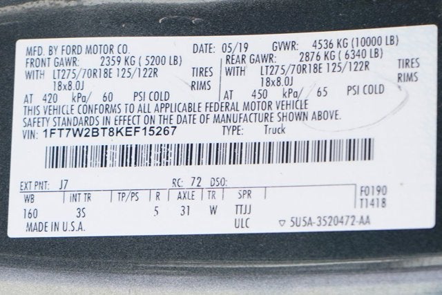 2019 Ford F-250SD XLT