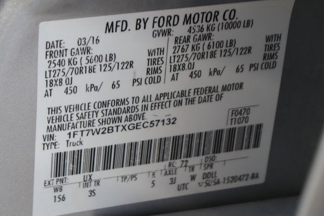 2016 Ford F-250SD XLT