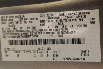 2022 Ford F-250SD Lariat