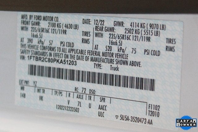 2023 Ford Transit Cargo Van Base