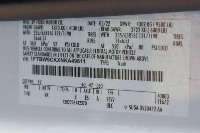 2022 Ford E-Transit-350 Base